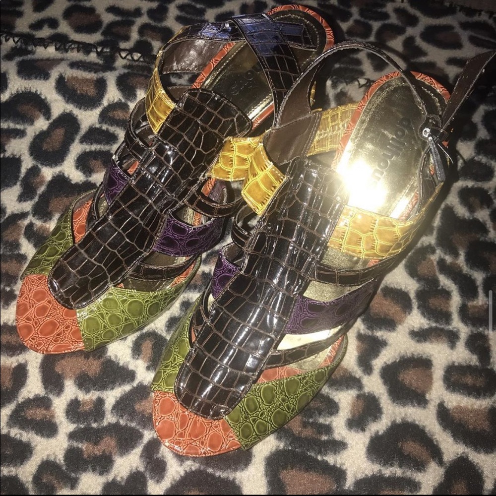 Heels snake skin